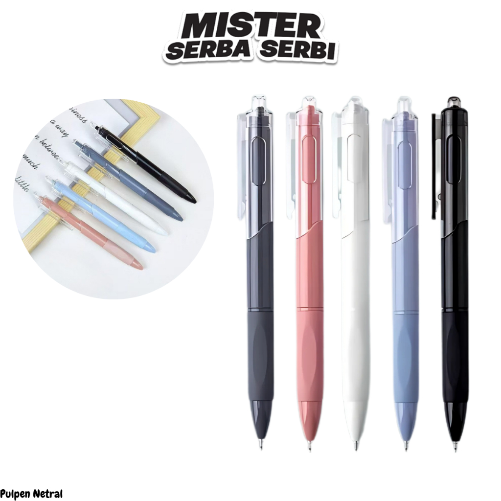 

MSS Pulpen Netral H1039 Set 5 Pcs Pena 0.55mm Alat Tulis Sekolah Dan Kantor Gel Retractable Cepat Kering