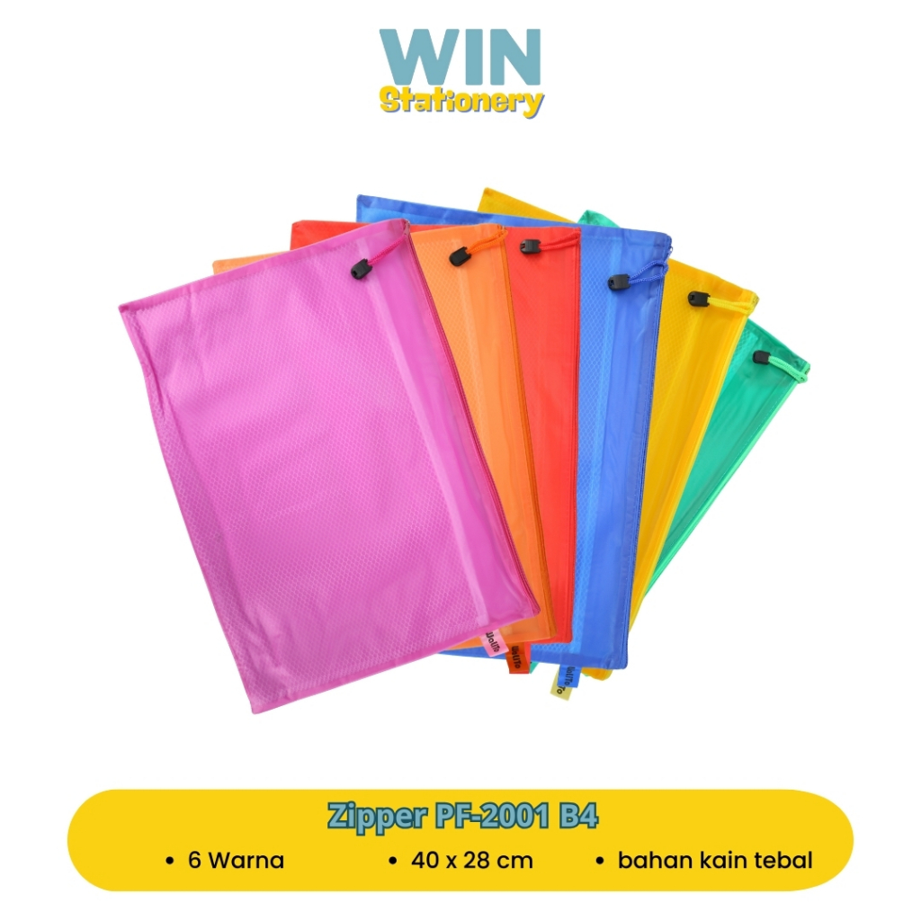 

Zipper Bag Pocket Serbaguna PF-2001 B4 Anak Sekolah, Kantor