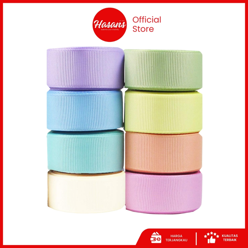 

[1 Slop] Pita Salur 1 1/2 Inch / Pita Salur 4 Cm / Gross Grain / Pita Kado / Kain Warna / Pita Salur Polos 1 1/2