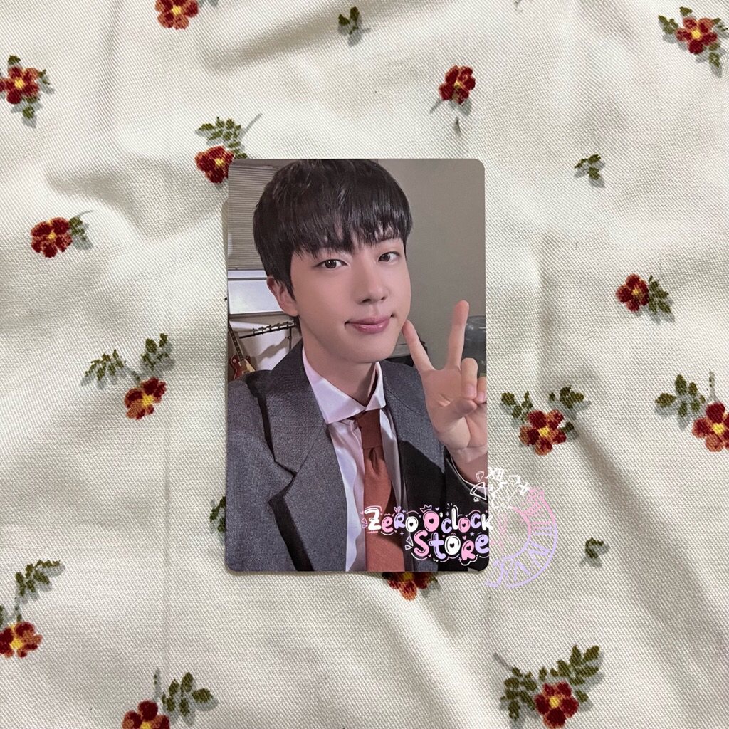 [Ready Stock] Official Photocard BTS Jin Happy POB Weverse PVC + Card Holder