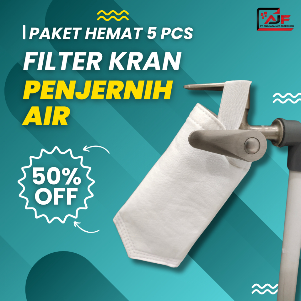 Diskon Paket Hemat 5 pcs Filter Air Keran Penjernih Air Keruh Water Purifier