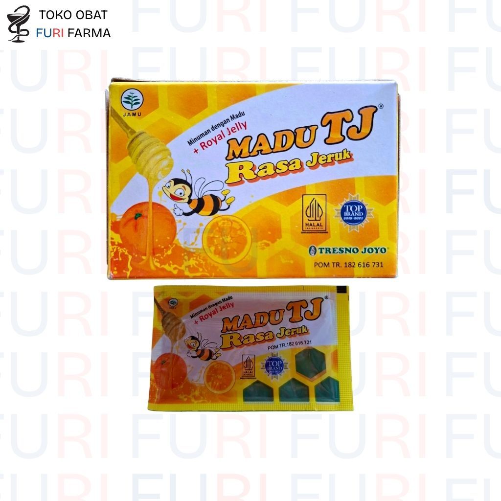 

Madu TJ Sachet Rasa Jeruk 1 Box (12 Sachet)