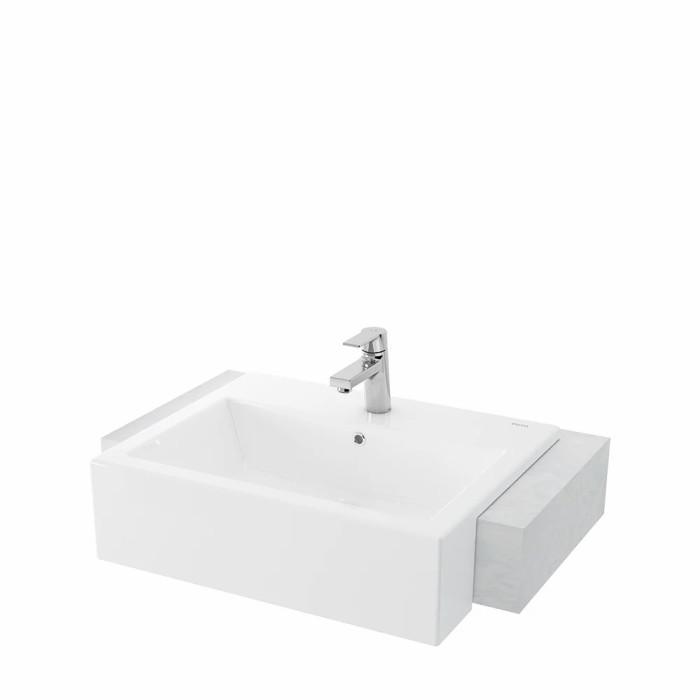 Wastafel Toto LW 647 CJT1 / LW647CJT1 Full Set Tanpa Kran Dingin