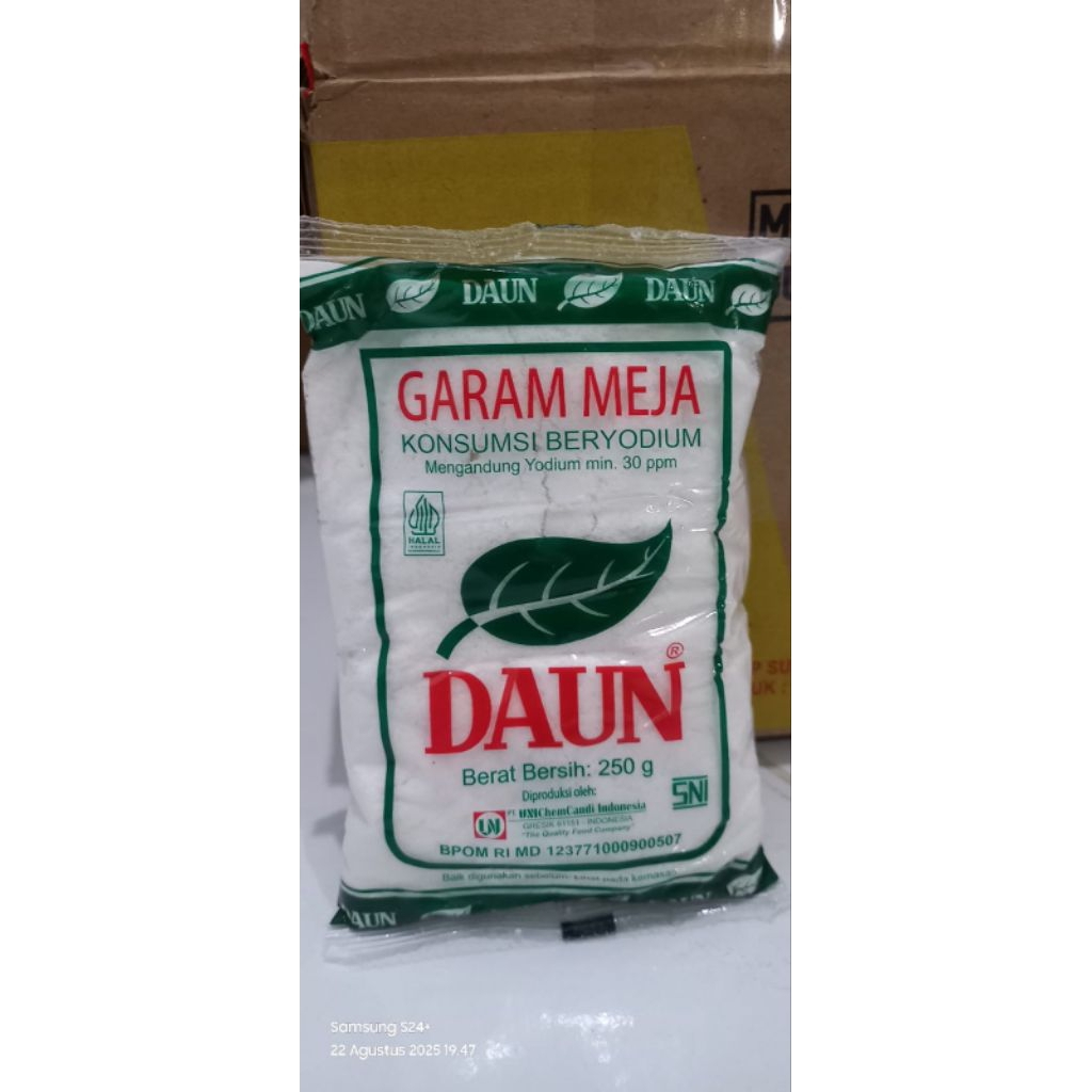 

GARAM MEJA CAP DAUN 250 GRAM