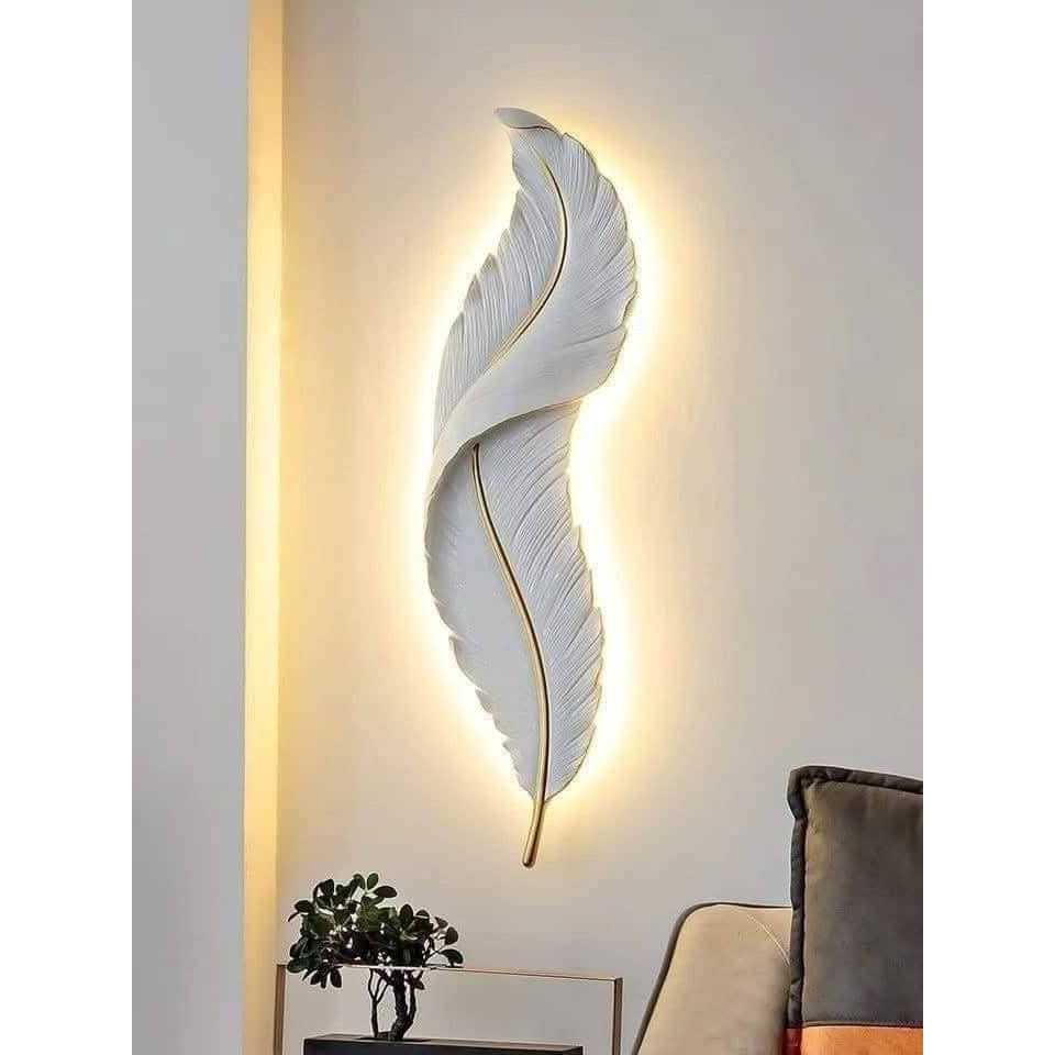 Ukuran 65 cm Lampu Dinding LED Bulu Angsa Estetik /Lampu Hias Bulu Angsa LED