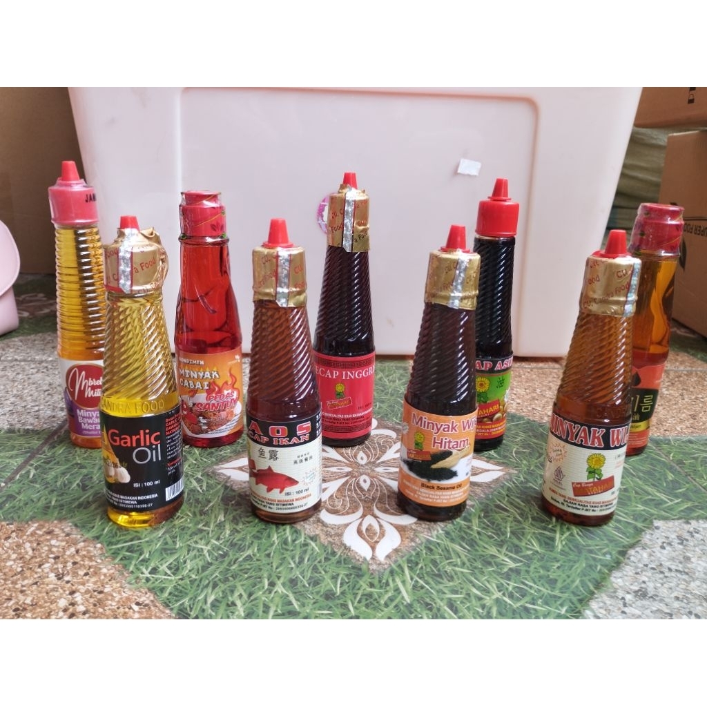 

minyak wijen original halal sesame oil chiki oil minyak bawang putih saus tiram kecap inggris kecap ikan original bumbu kimbap sushi topping sushi minyak sesame halal promo terlaris