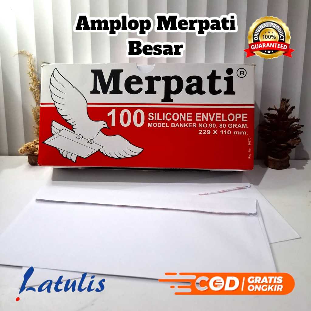 

Amplop Merpati Besar Kabinet lem (besar)