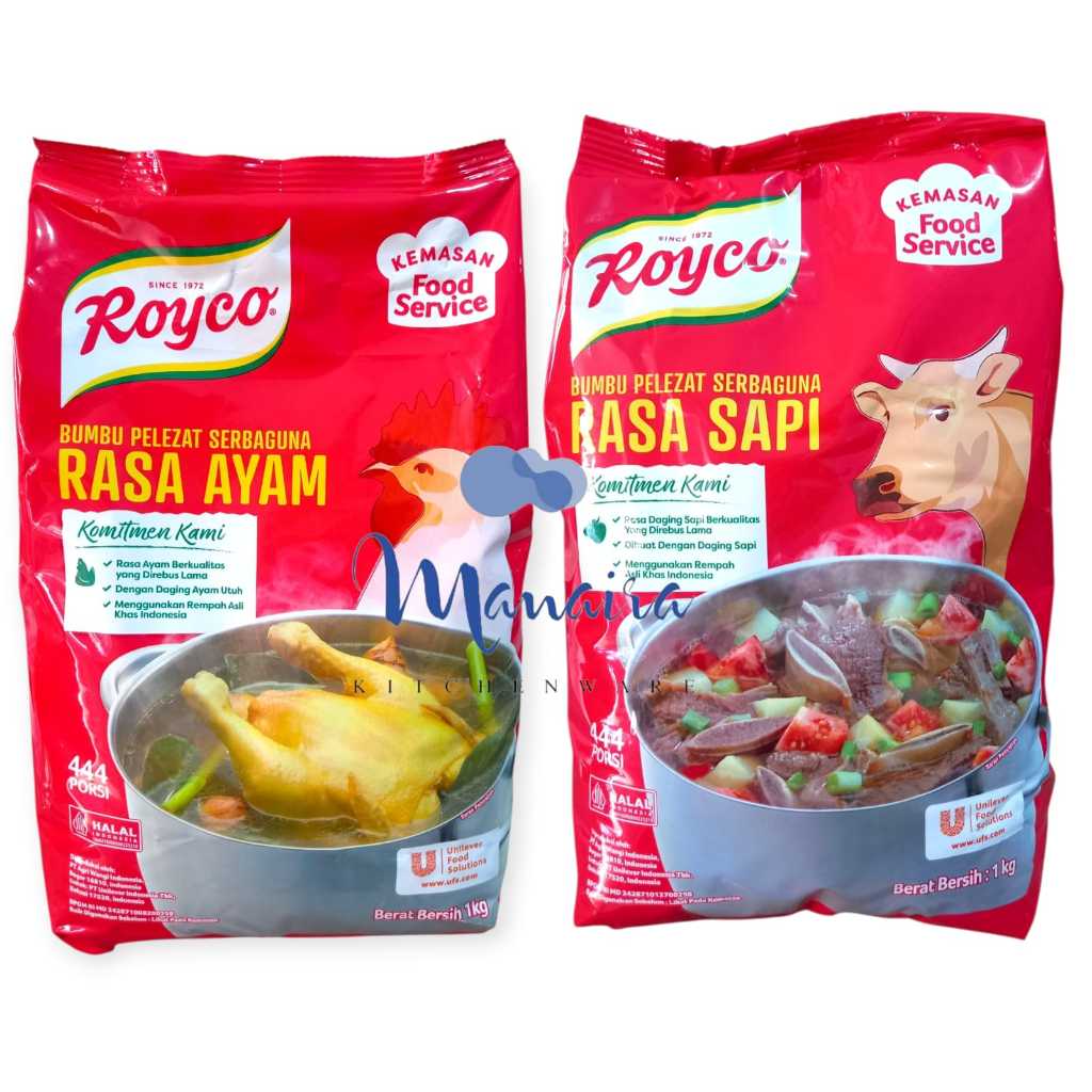 

Royco Bumbu Kaldu Penyedap Rasa Ayam 1 kg / Sapi 1 kg