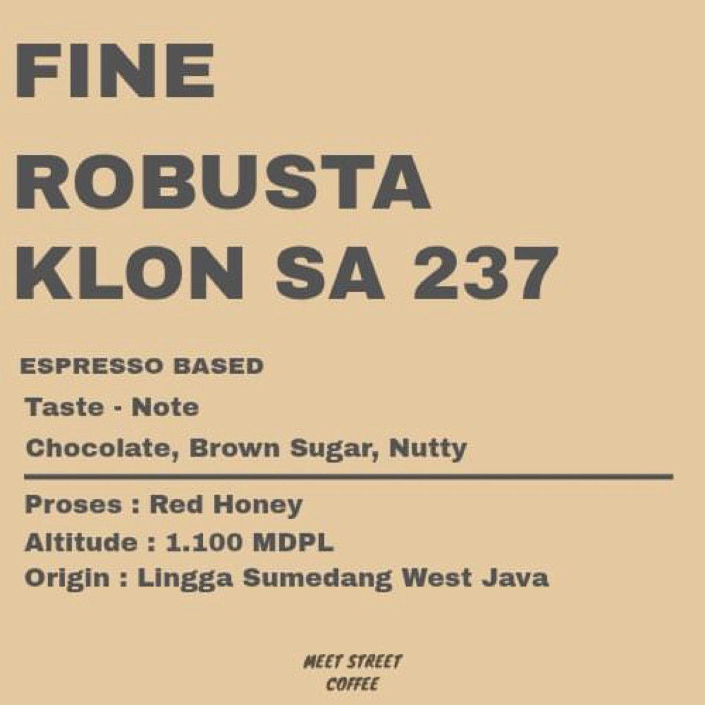 

Biji Kopi Fine Robusta 250gram
