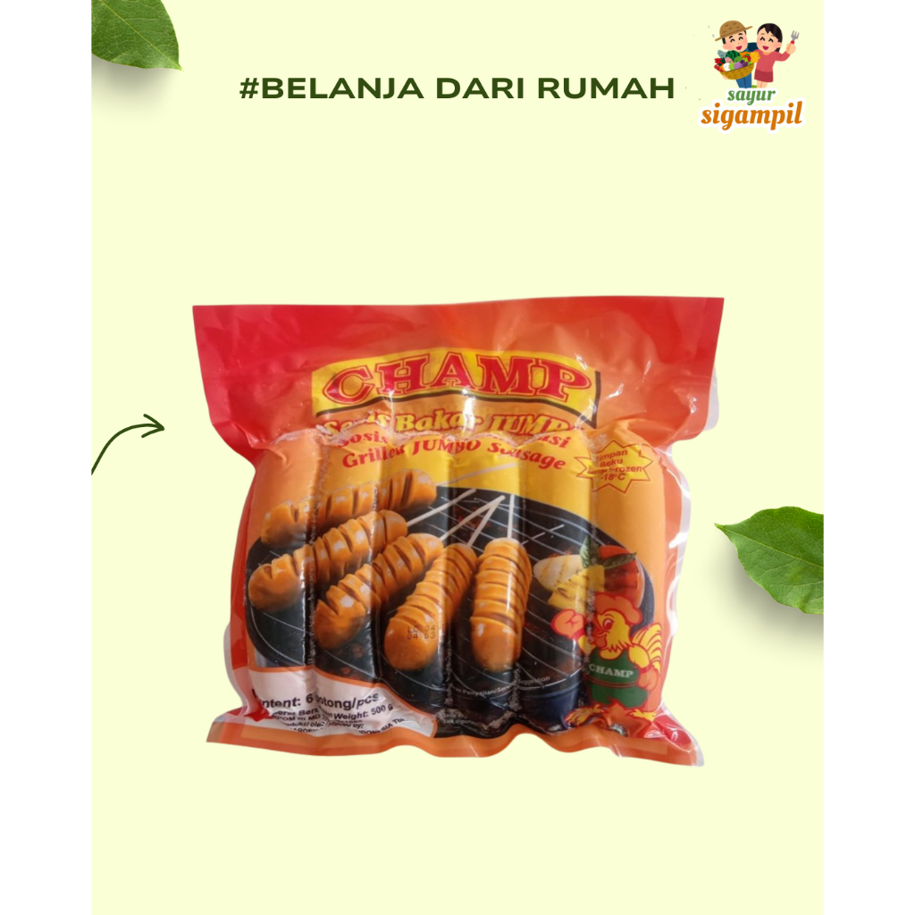 

Sosis Bakar Champ Jumbo Enak 500g