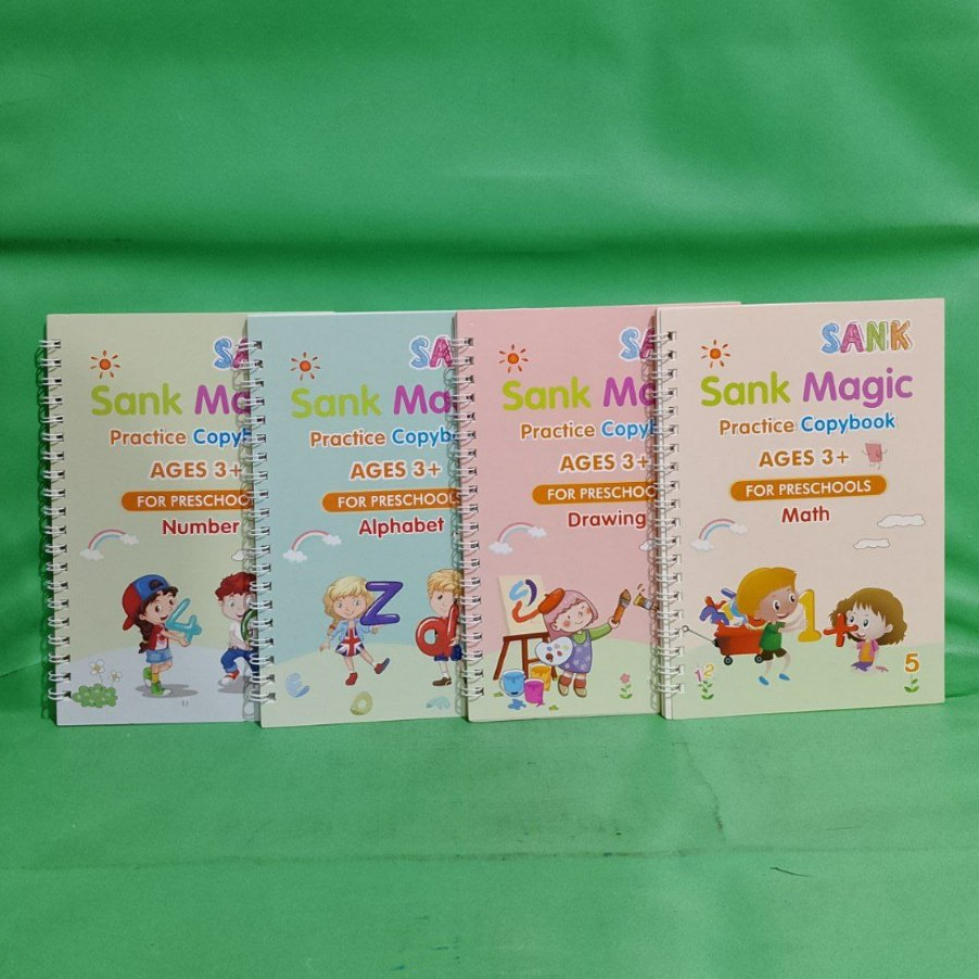 

PAKET Magic Calistung 4Buku Membaca Menulis dan Berhitung Untuk Anak Paud TK