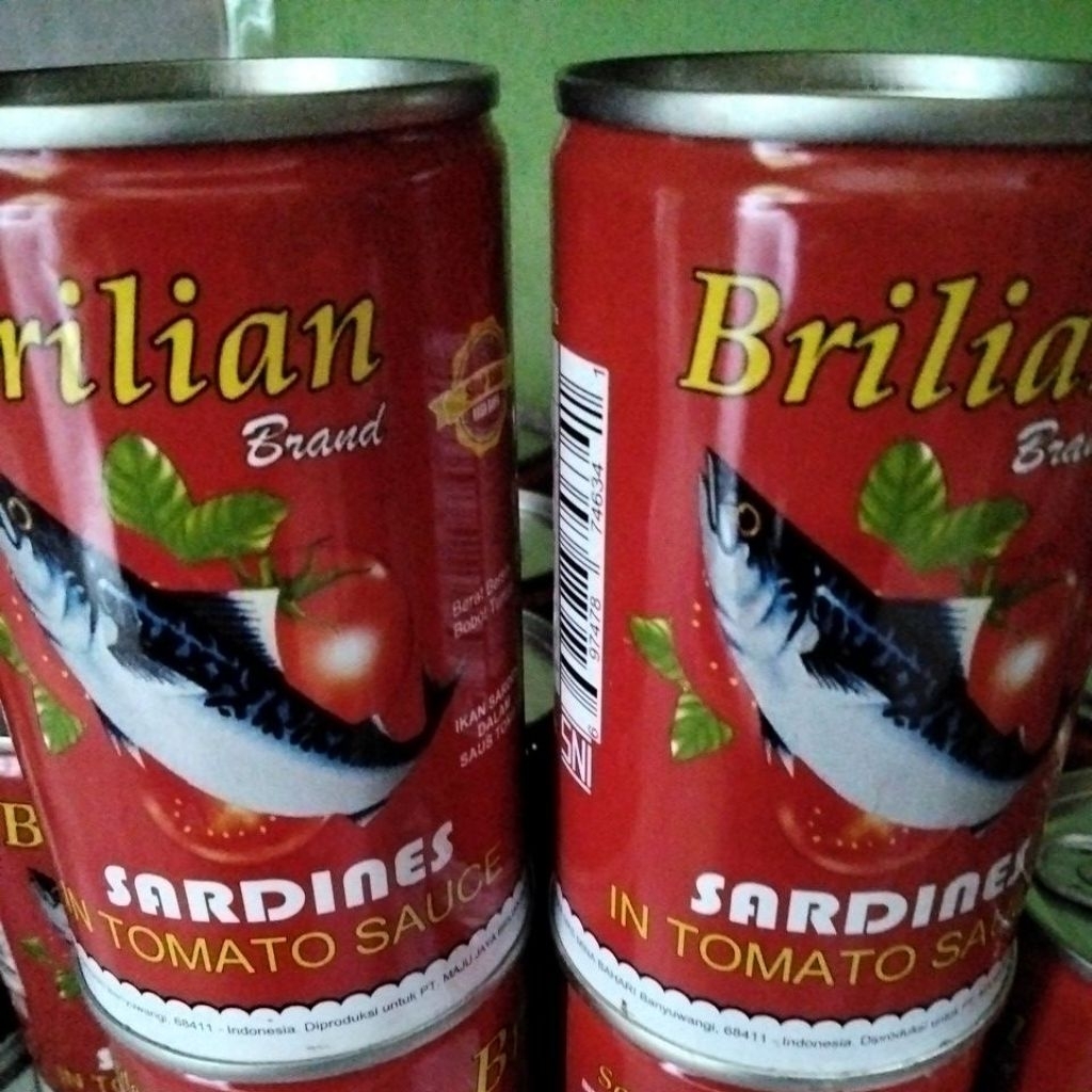 

tester 2pc Ikan sarden brilian 155gram exp 2028