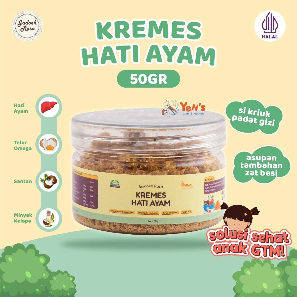 

Gadoeh Rasa Kremes Hati Ayam Tanpa MSG & Tanpa Pengawet