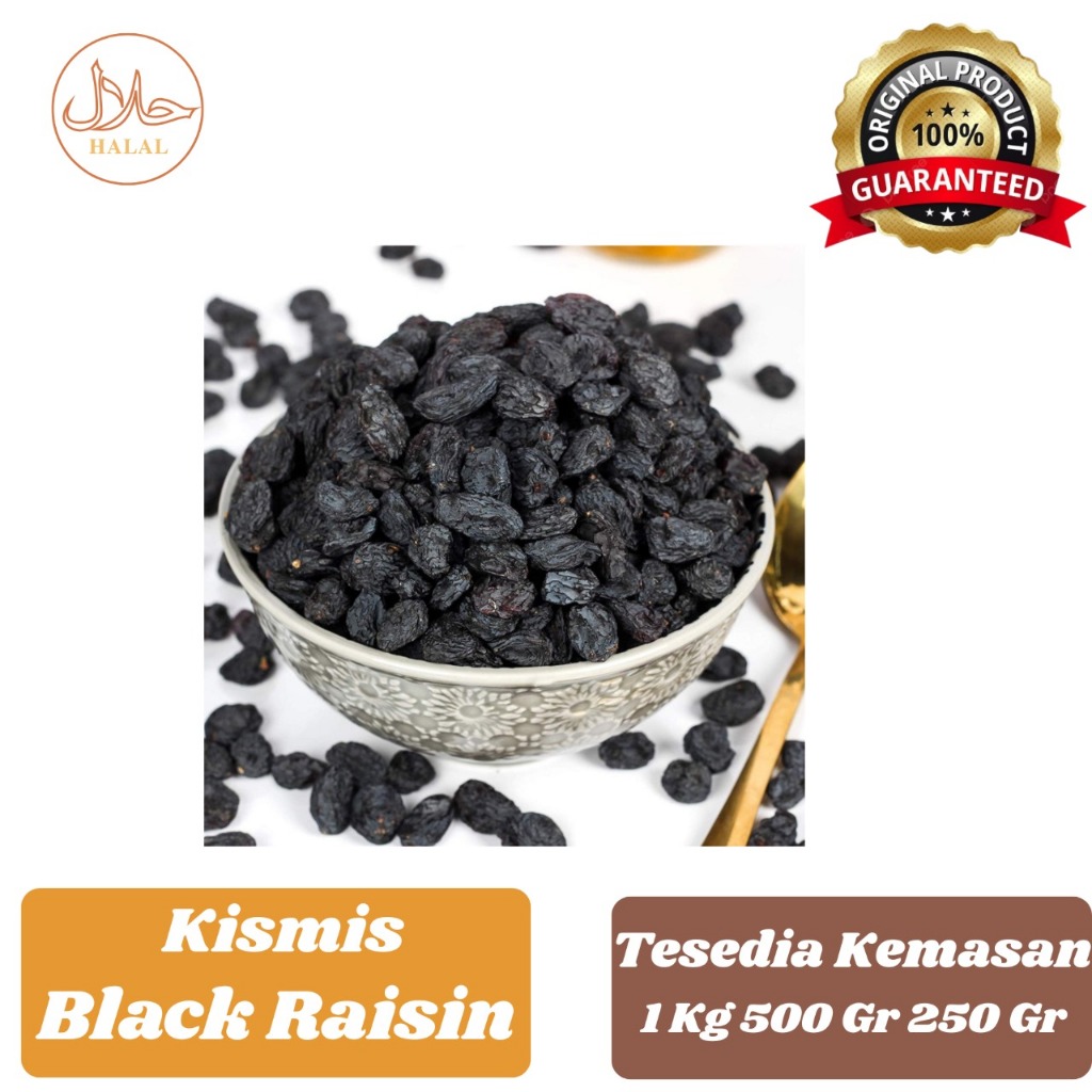 

Kismis Black Raisin Organik Premium Sultan 1Kg