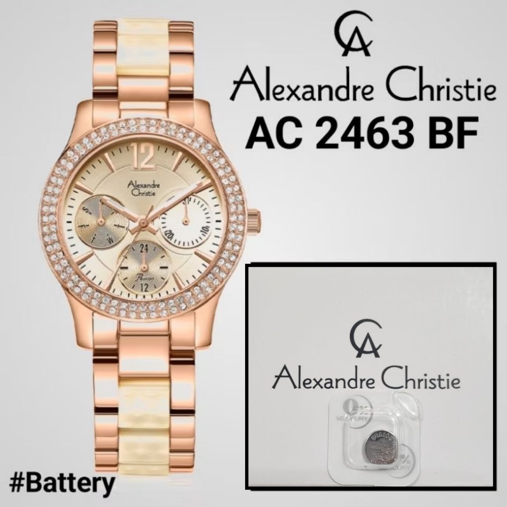 Baterai Jam Tangan Alexandre Christie AC 2463 BF