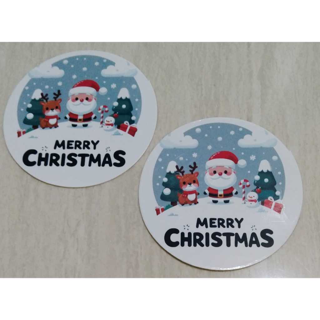 

Stiker Natal/ Sticker Merry Christmas Motif 2 Jual Perpcs