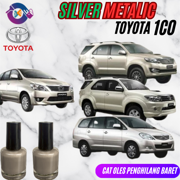 Cat Oles  Penghilang Baret Mobil Silver Metalic 1C0 Toyota Innova Fortuner Old Version Silver Metali
