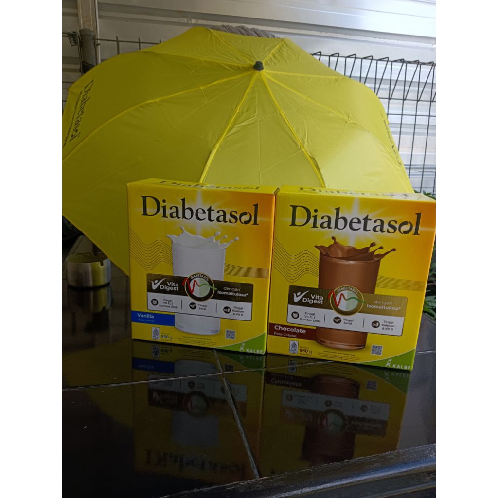

Diabetasol 950gr vanila coklat beli 2 free payung