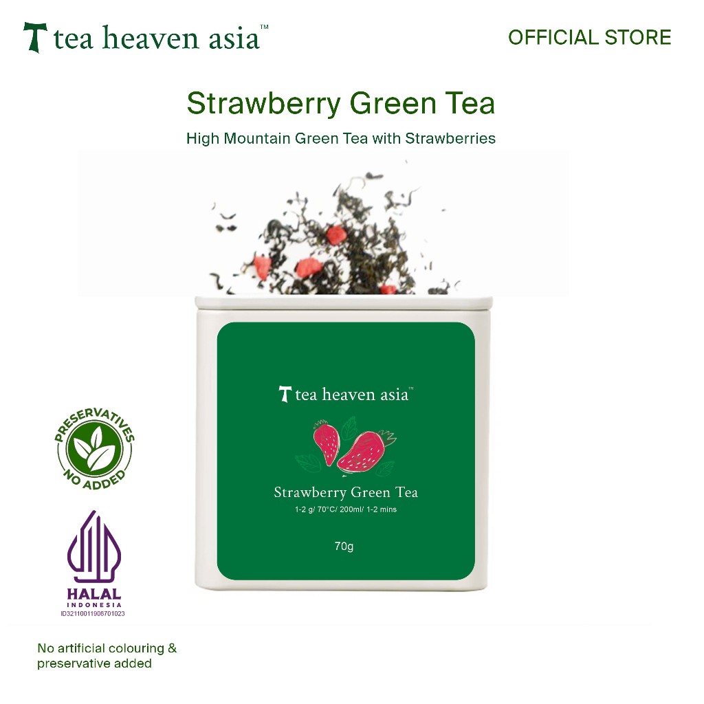 

Tea Heaven Strawberry Green Tea 70gr