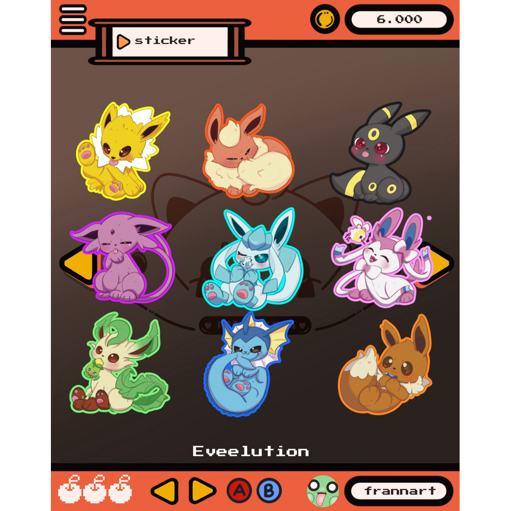 

imredpanda stiker glitter pokemon