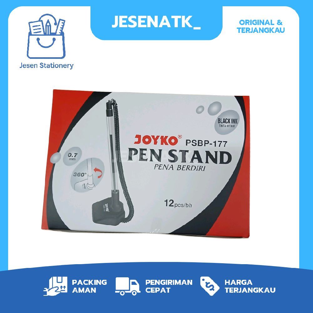 

Pulpen Meja Joyko PSPB-177 Pen Stand: Praktis, Stabil, Anti Hilang untuk Meja Kantor/Kasir