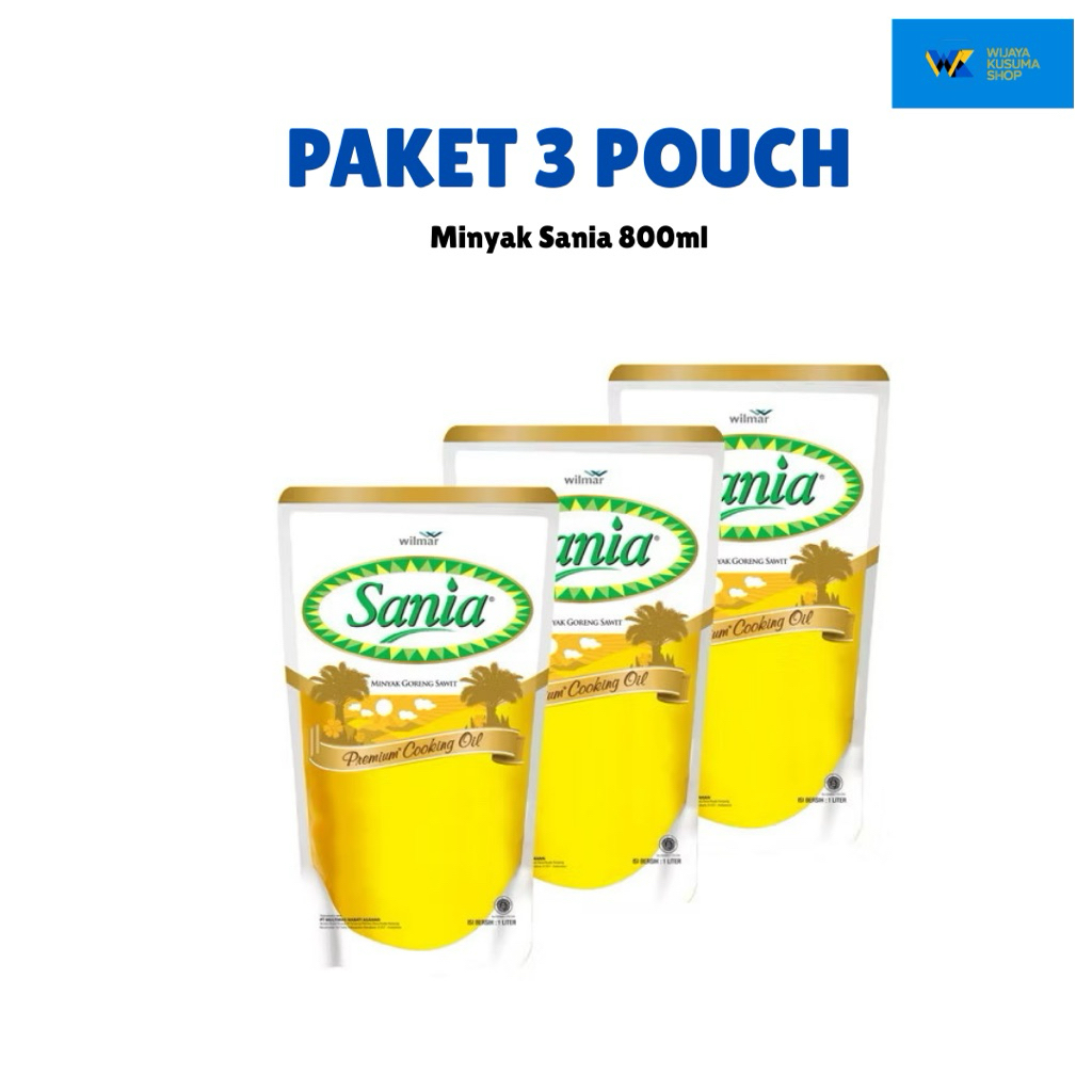 

[ 3 Pouch ] Minyak Goreng Sania 800ml