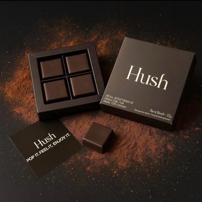 

Hush Chocolate Dark Milk Chocolate 32 gr 4 pcs