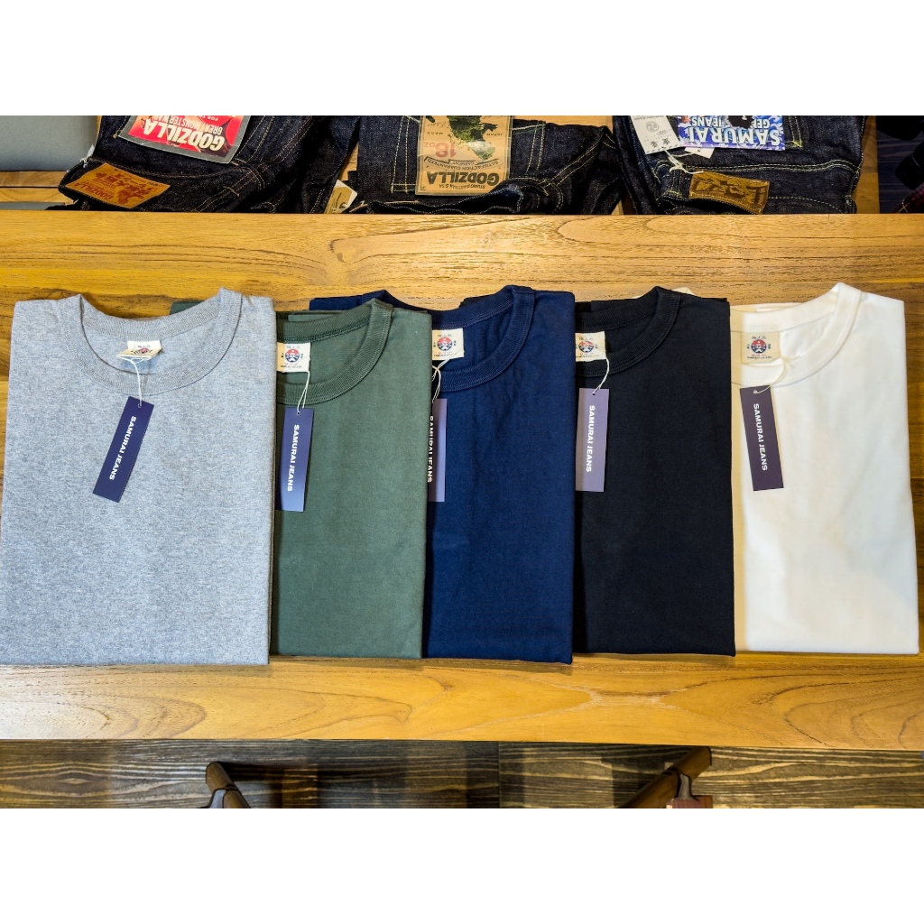 Samurai Jeans Plain "Daimaruki" Heavyweight T-Shirt