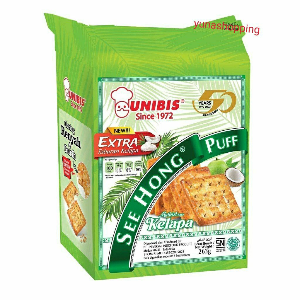 

Unibis see hong puff malkis rasa kelapa 263g