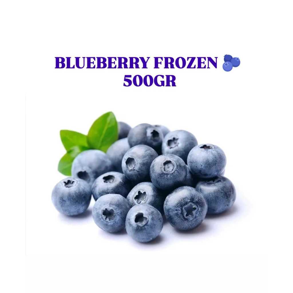 

FRUIT FROZEN BLUEBERRY 500GR, BUAH FROZEN SEGAR, INSTAN KURIR
