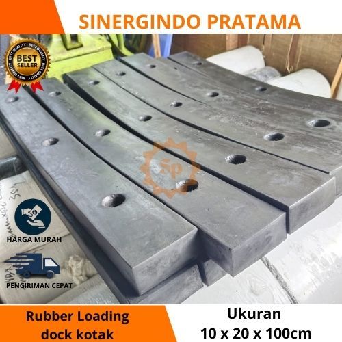 Rubber bumper loading dock / karet pelindung loading dock / tipe kotak ukuran 10 x 20 x 100cm