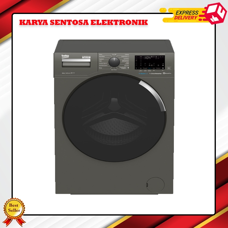 BEKO WCV10746XOM Mesin Cuci Front Loading 10 Kg WCV 10746 X0M Inverter WCV10746XOM