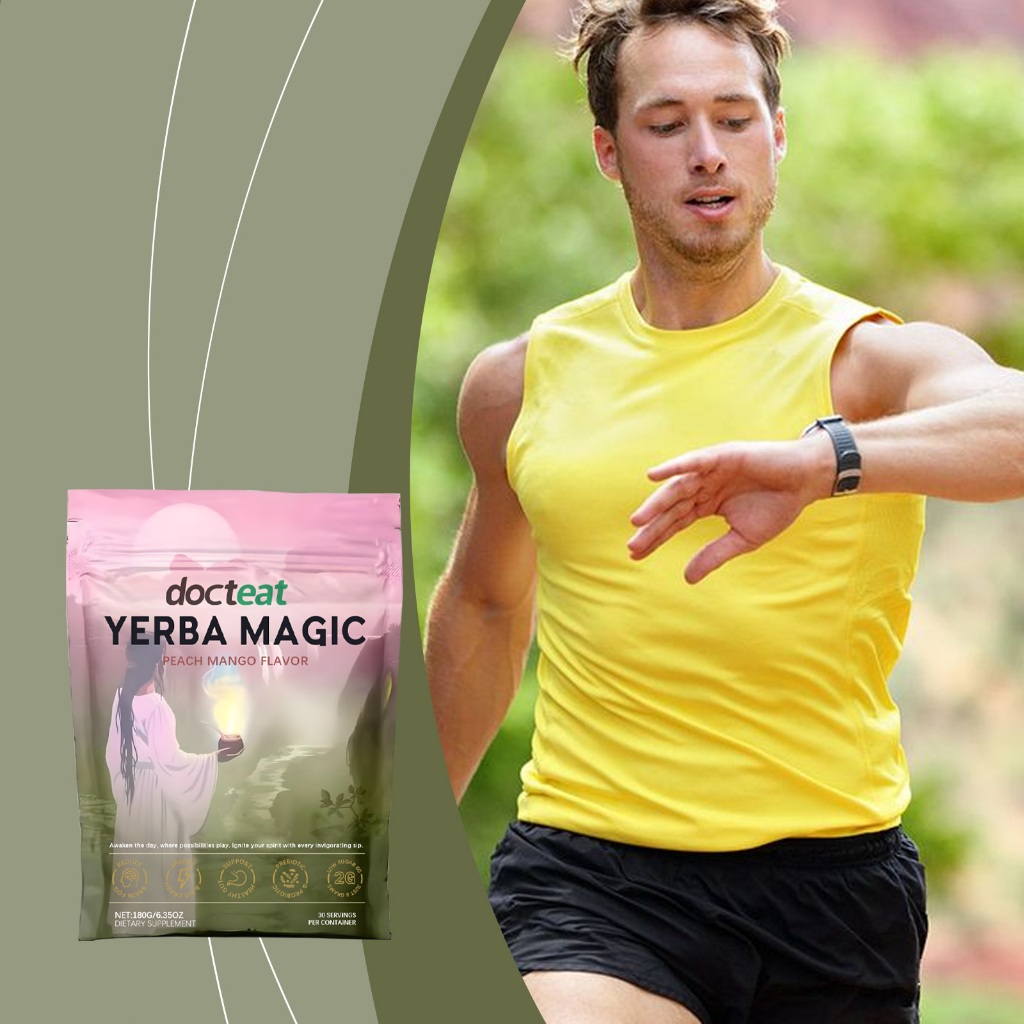 

Docteat Yerba Magic Untuk Fitness dan Diet 180g Minuman Energi Alami Untuk Kerja Yerba Mate Peach Mango Rasa Enak Suplemen Energi Alami