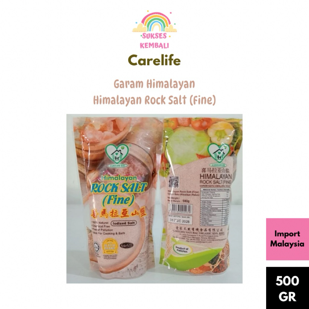 

Garam Himalayan / Himalayan Rock Salt 500 GR (Import Malaysia) (Expiry 31 December 2029)