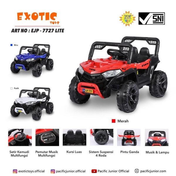 Jual Mainan Mobil Aki Anak JEEP EXOTIC EJP 7727