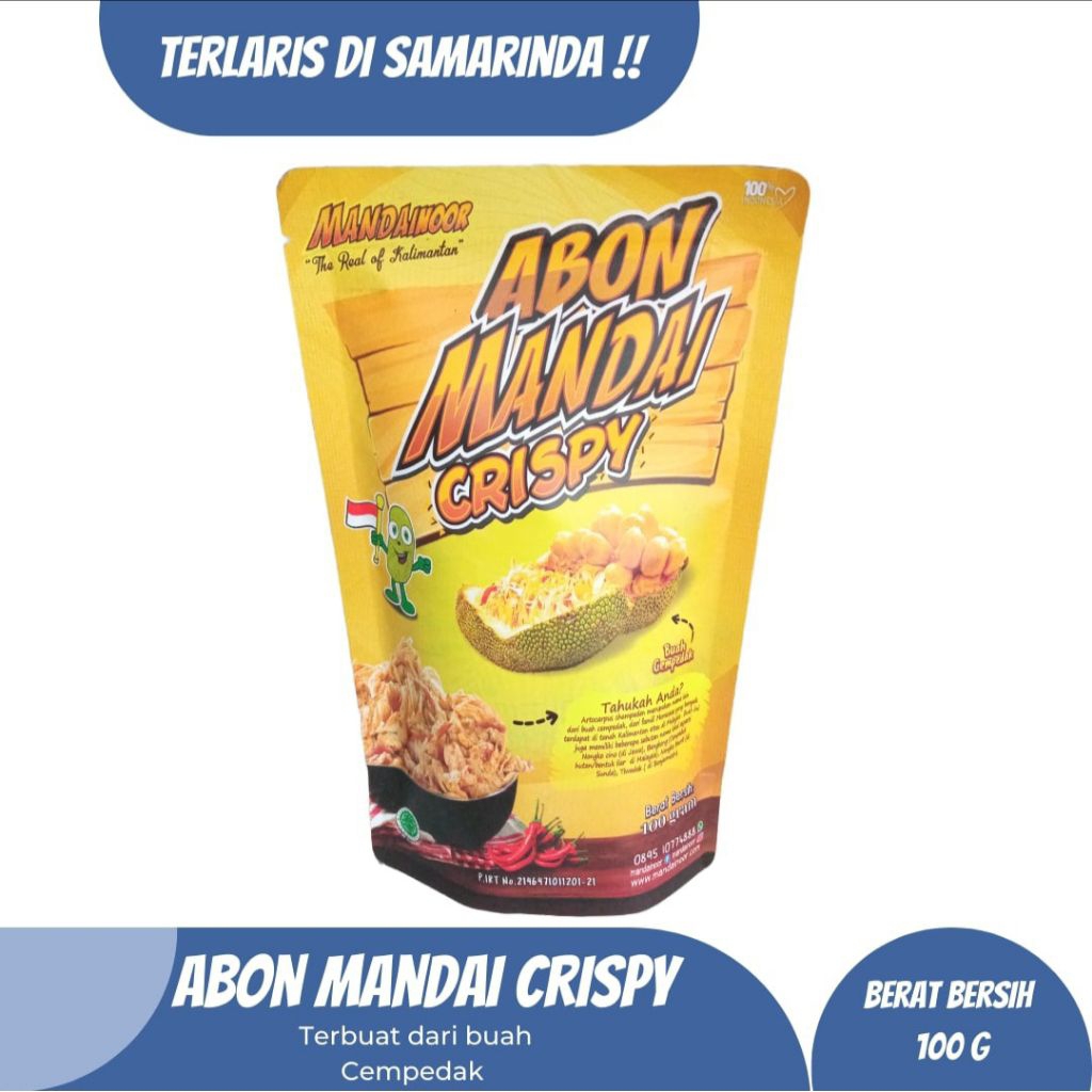 

Abon Mandai Crispy 100gr – Camilan Atau Lauk Cempedak Khas Kalimantan