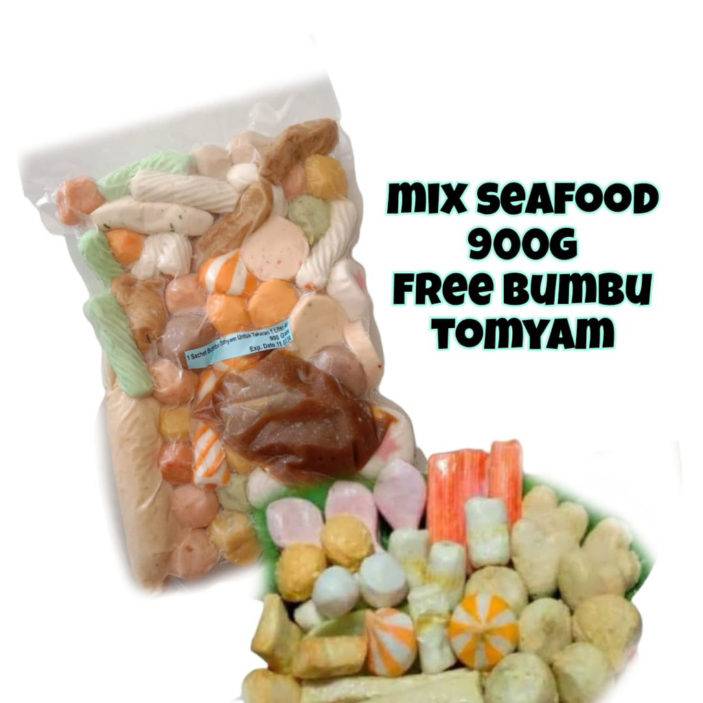 

Mix seafood free bumbu tomyam 900gr