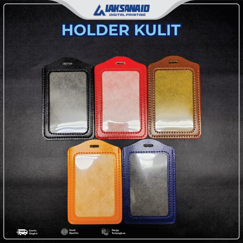 

ID Card Holder / tempat ID card / name tag / casing ID card kulit sintetis