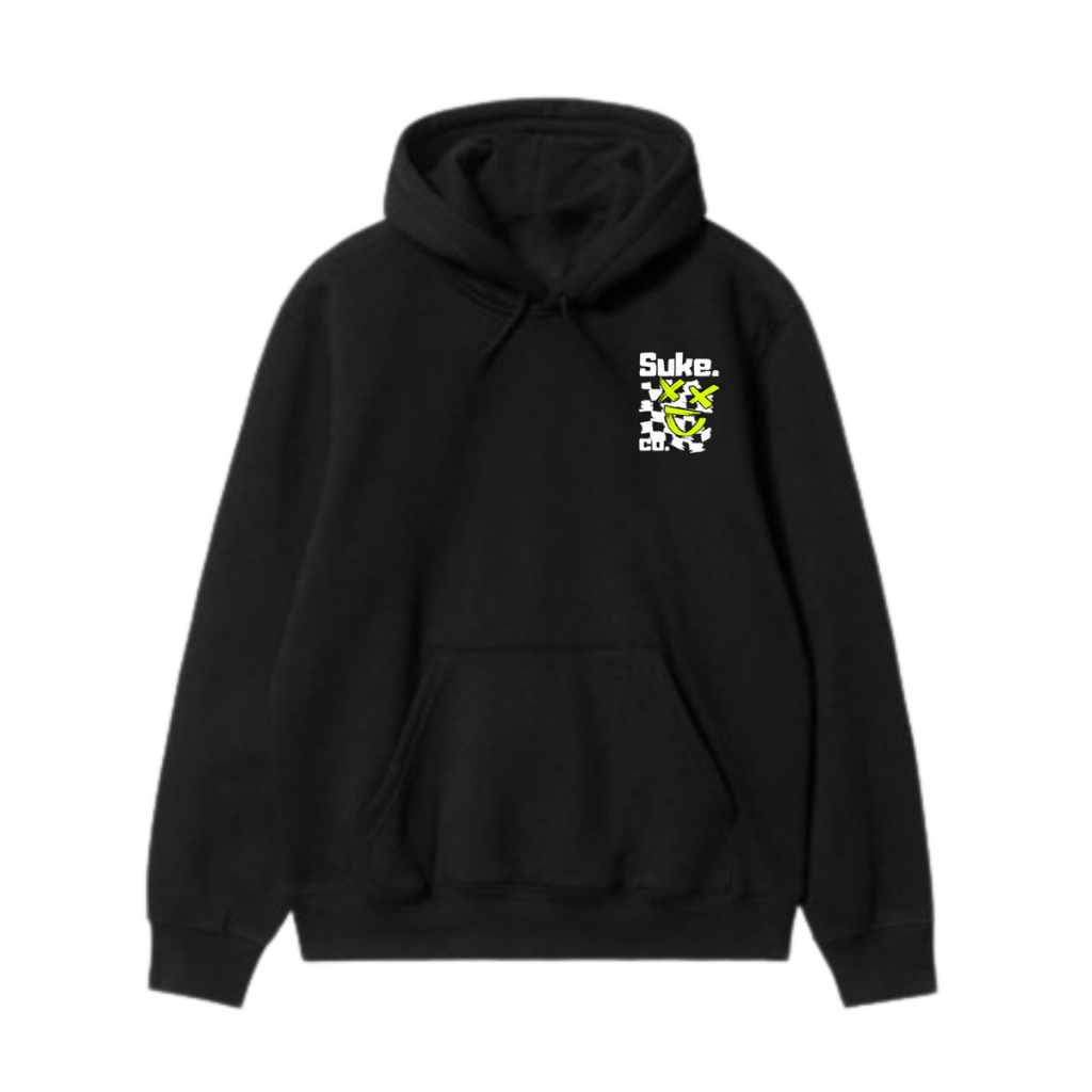 Suke.Co Jaket Hoodie Racing Hell Hitam Premium Fullprint Distro