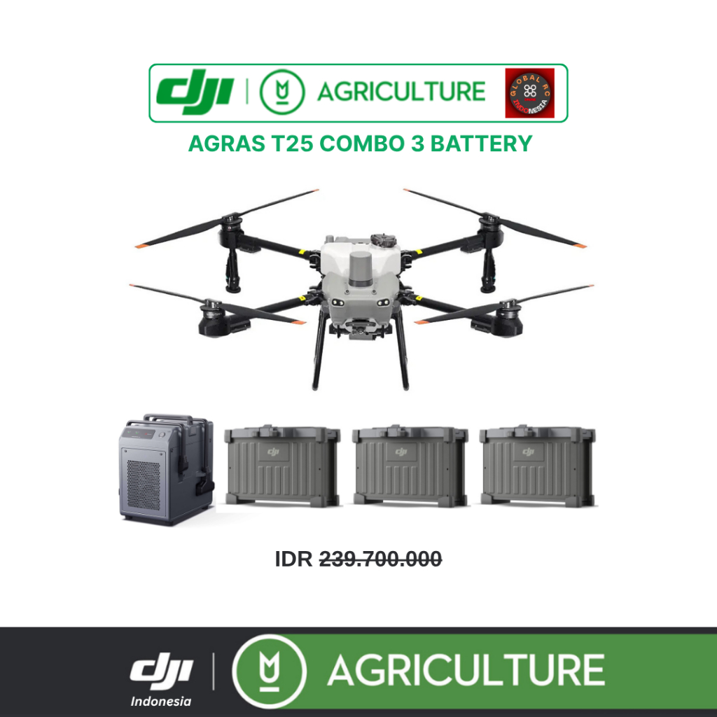 DJI Agras T25 Combo 3 Battery Std Charger Drone Pertanian Semprot Hama