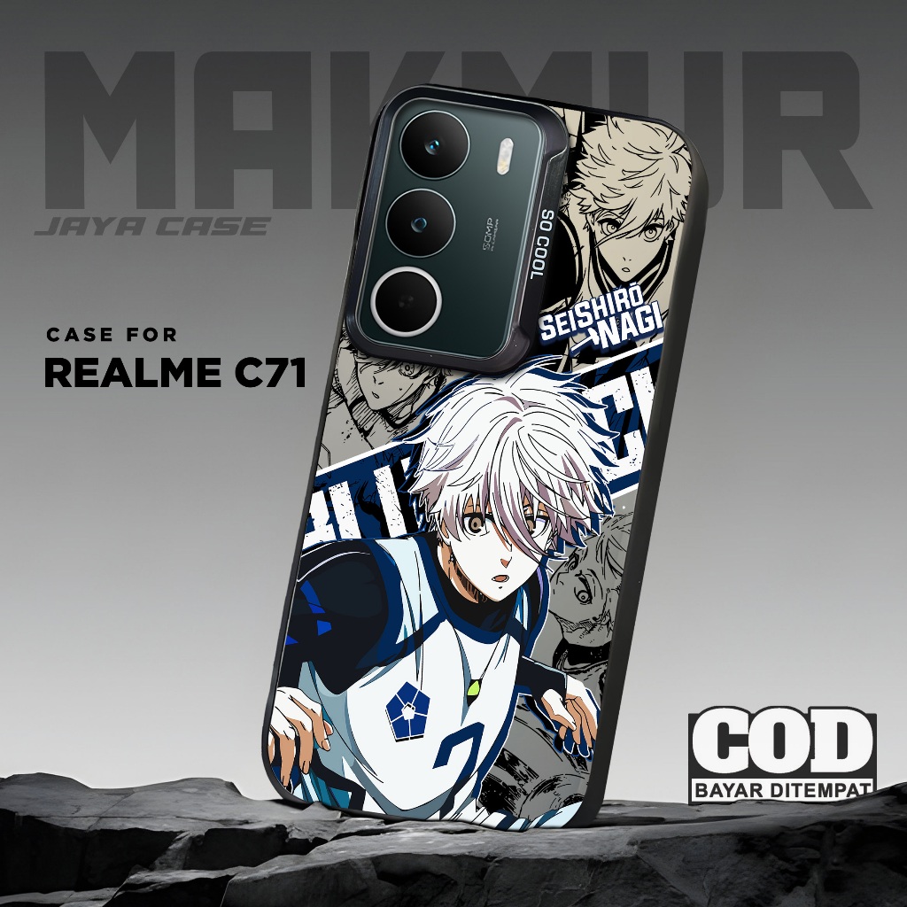 CASE IMD HOLOGRAM REALME C71 - Motif BLUELOCK - Casing hp HYBRID PLATE SO COOL PREMIUM