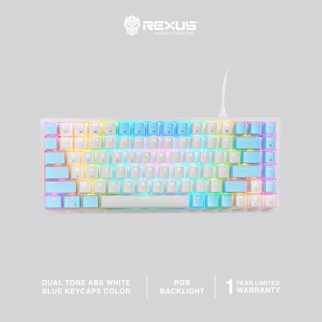 Rexus Daxa M84 Classic Mechanical Keyboard - White