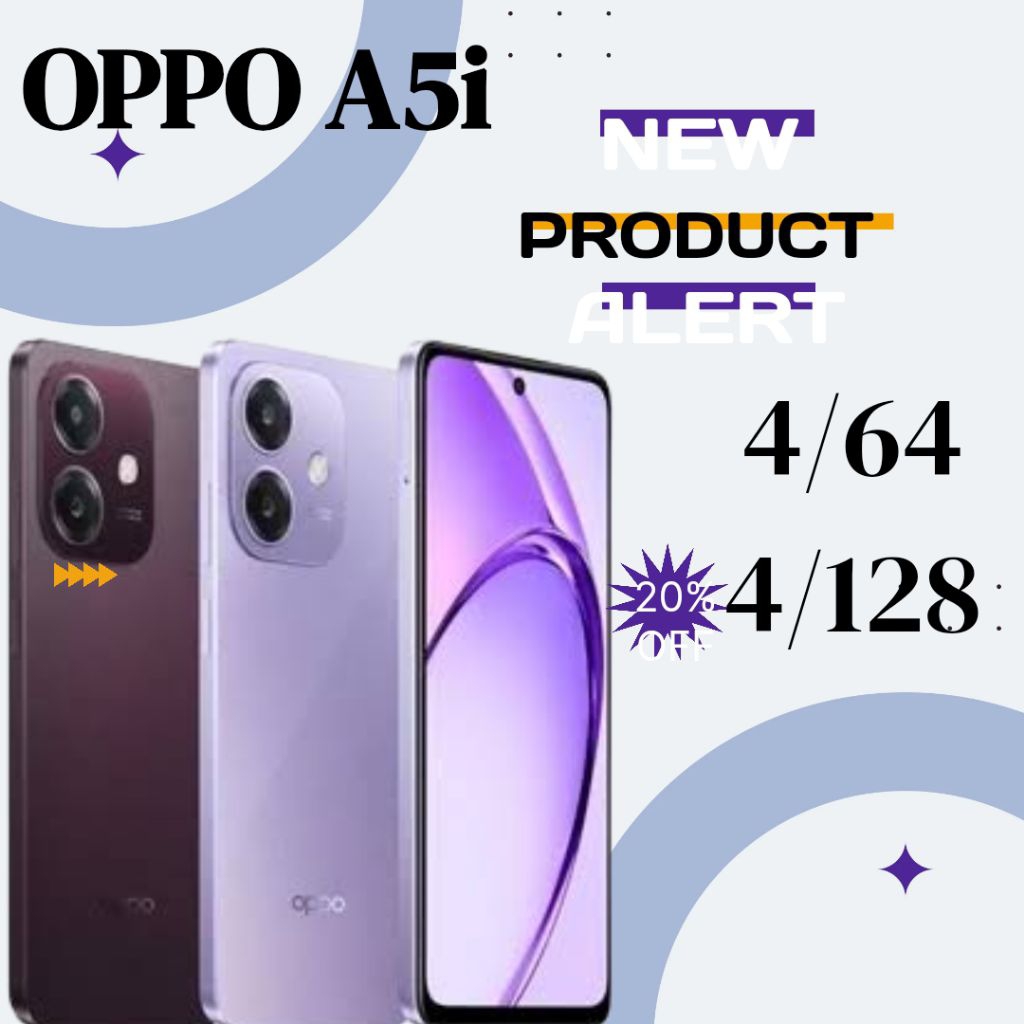 OPPO A5i GARANSI RESMI OPPO 4/64GB 4/128GB
