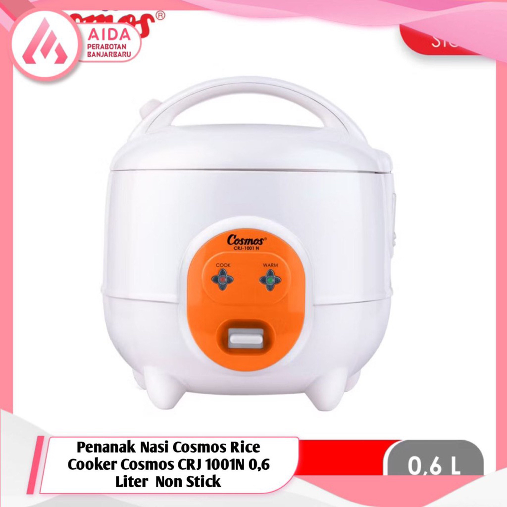 Penanak Nasi Cosmos Rice Cooker Cosmos CRJ 1001N 0,6 Liter  Non Stick