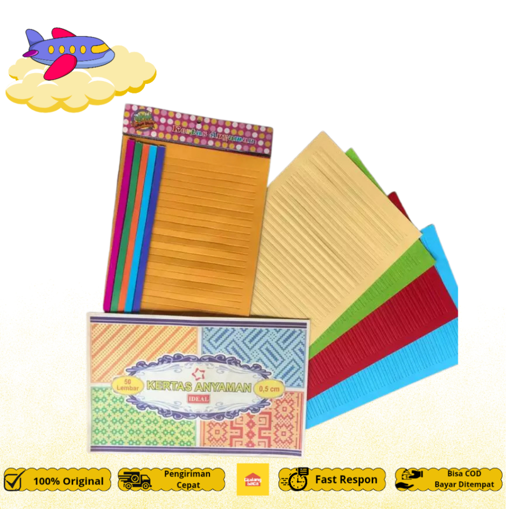 

Kertas Kerajinan Anyaman Warna Warni Untuk Prakarya