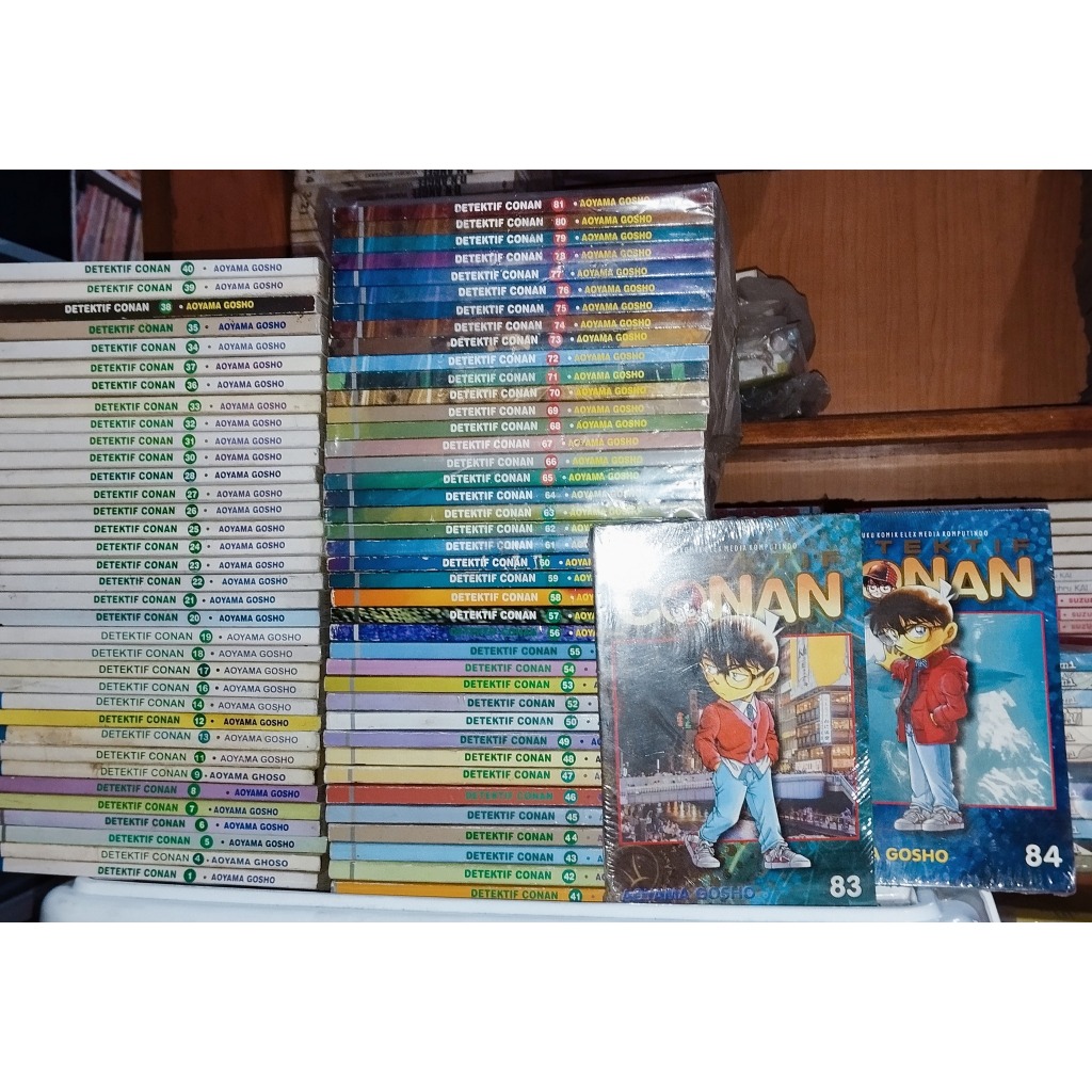 Komik Detektif Conan 1–84 (Kurang 7 Nomor) – Paket Koleksi Aoyama Gosho Lengkap Murah