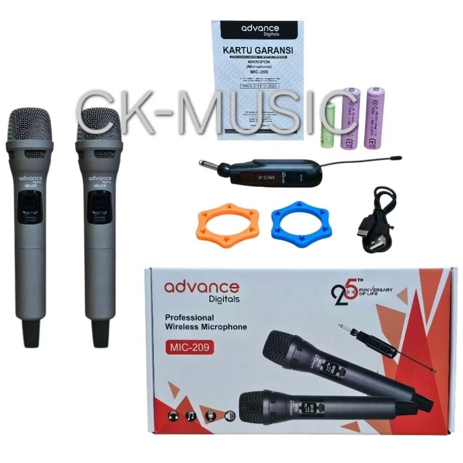 MIKROFON CAS WIRELESS ADVANCE 209 ,ADVANCE MIC 209 ORIGINAL