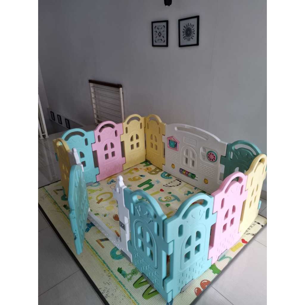 Parklon Fence 10+2 dan Ayunan dan Perosotan Anak