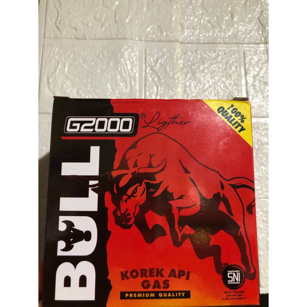 (Harga 20pcs) Korek Api Gas BULL G2000 Lighter Premium Quality