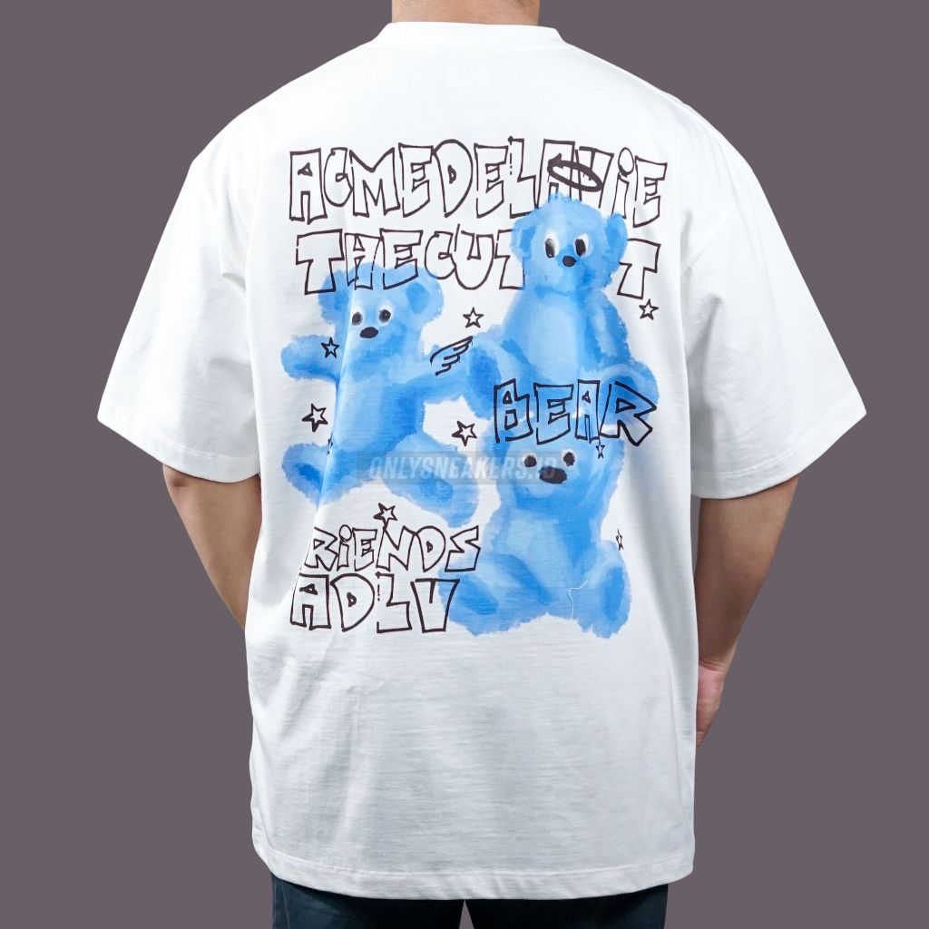 ADLV CRAYON THREE BEAR BLUE CREAM TEE